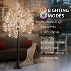 Cherry Blossom Tree Light, 6ft 450 LED Warm Lights