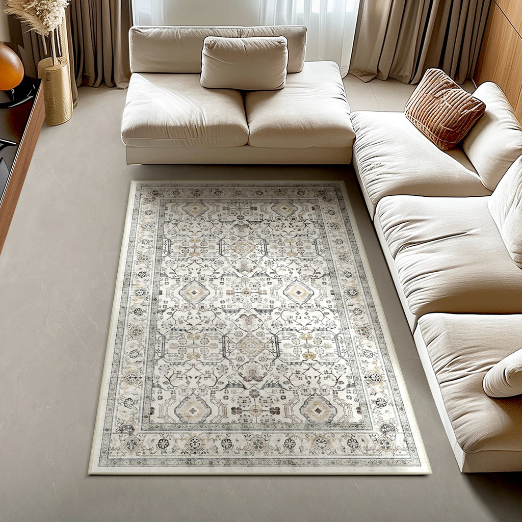 Retro Turkish Persian Vintage Washable Area Rug