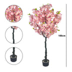 Artificial Tall Faux Cherry Blossom Tree With Pot