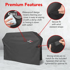 72 Inch Heavy Duty BBQ Grill Cover - Waterproof, Weather Resistant, UV & Fade Resistant with Adjustable Straps for Gas Grills