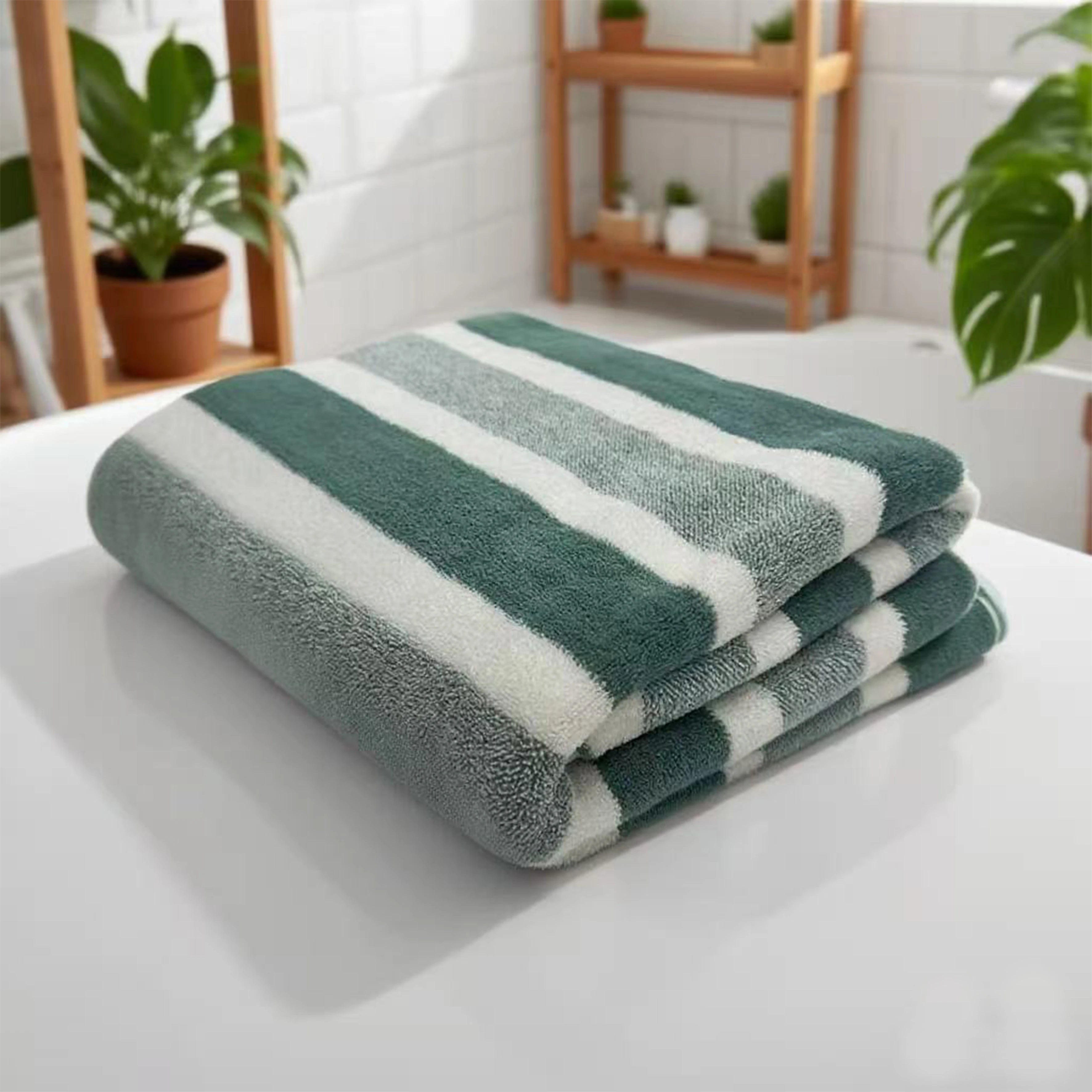 1-pack thick bath towel, water absorption, non shedding, durable