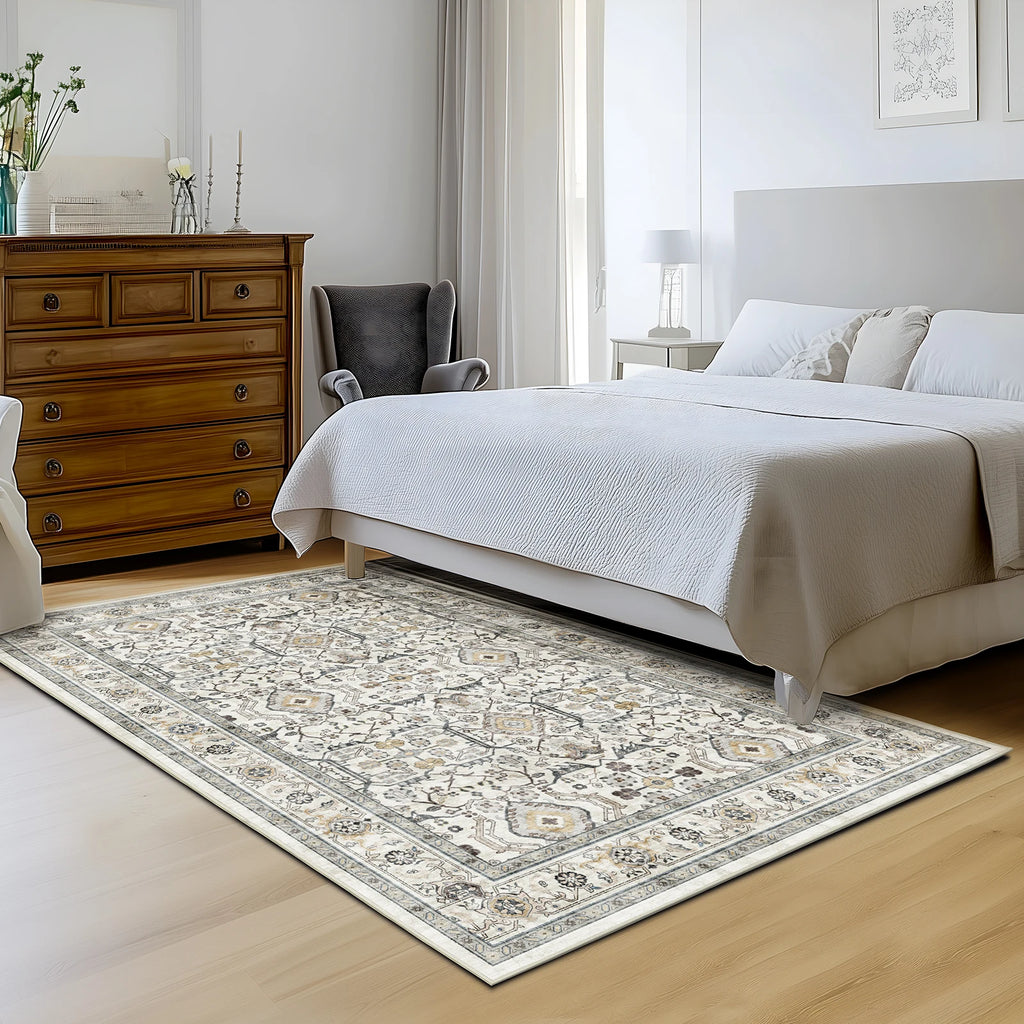 Retro Turkish Persian Vintage Washable Area Rug