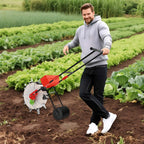 10 Nozzles Hand Push Garden Seeder Roller