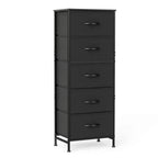 48IN Dresser With 5 Fabric Drawers Steel Frame
