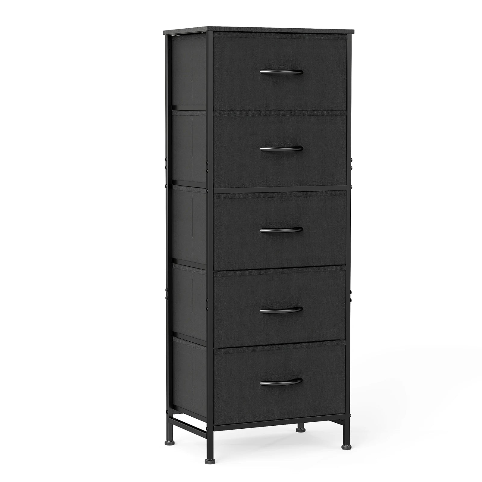 48IN Dresser With 5 Fabric Drawers Steel Frame