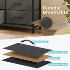 13 Fabric Drawers Cabinet Storage Organizer Adjustable Feet Steel Frame