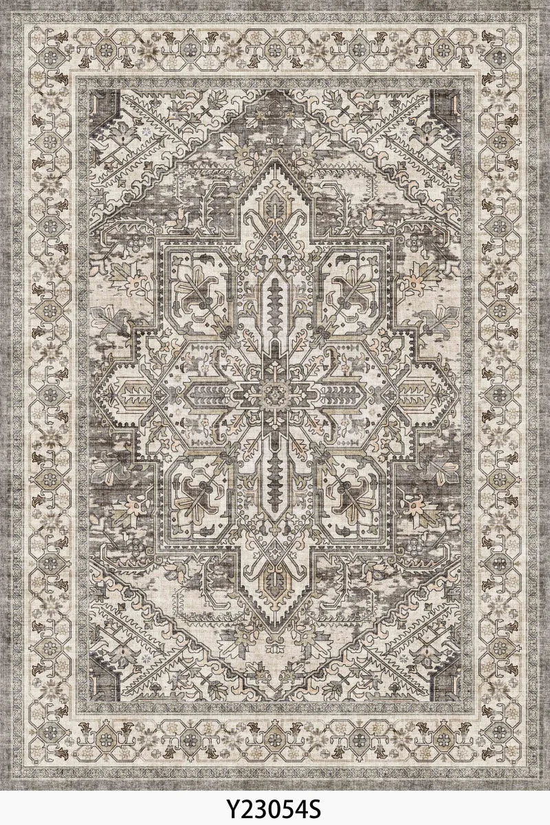 Retro Turkish Persian Vintage Washable Area Rug