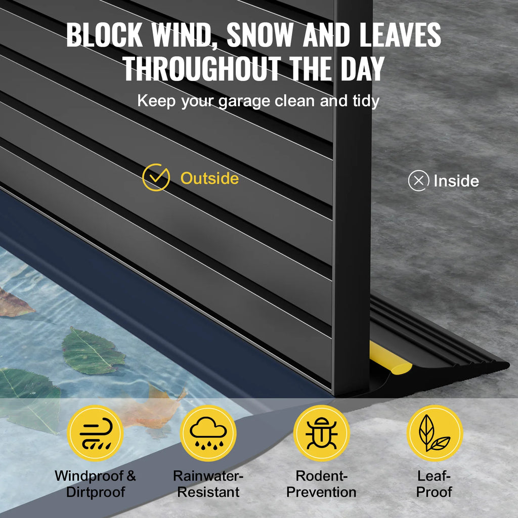 10/12/20 FT Garage Door Threshold Bottom Seal Strip Weatherproof