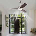 Ceiling Fan Light with Remote Control 3 Fan Blades Modern LED 35dB