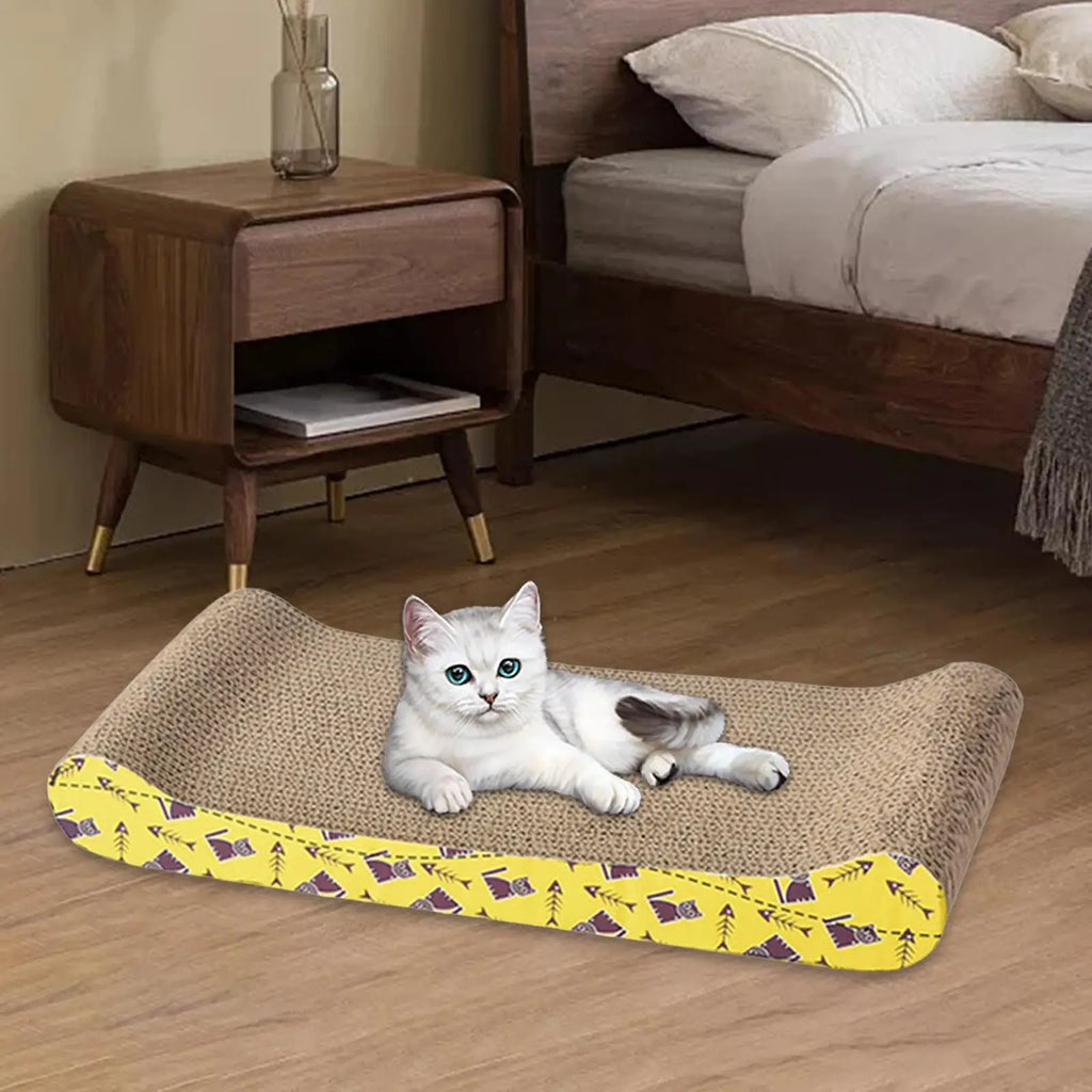 Cat Scratching Board Bed. Cardboard for Sleeping Playing. Small Medium Large Cats