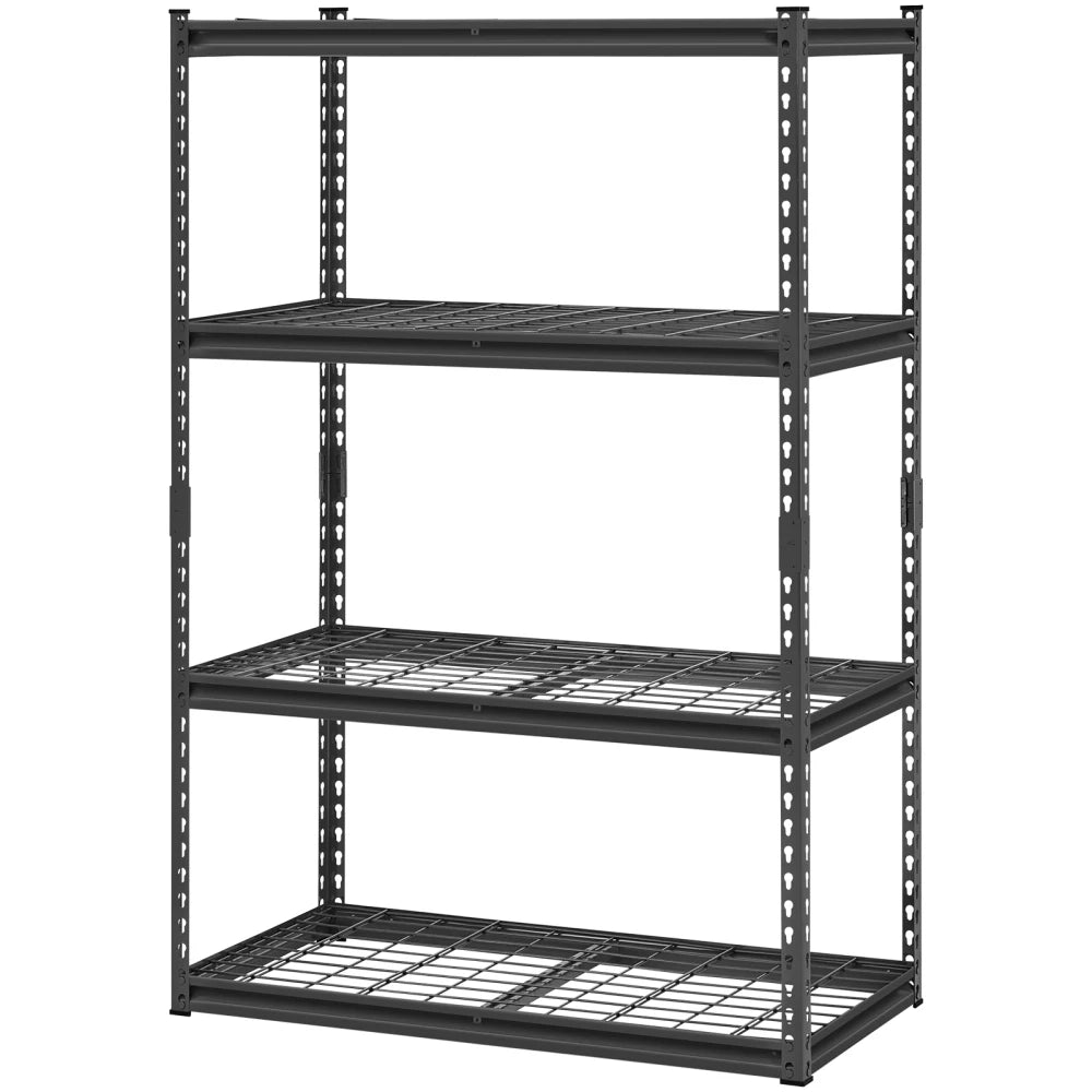Heavy Duty Adjustable 4 Tier Storage Shelves 2400 lbs Load Capacity Storage Rack Multipurpose Display Rack for Garage Warehouse Basement Home