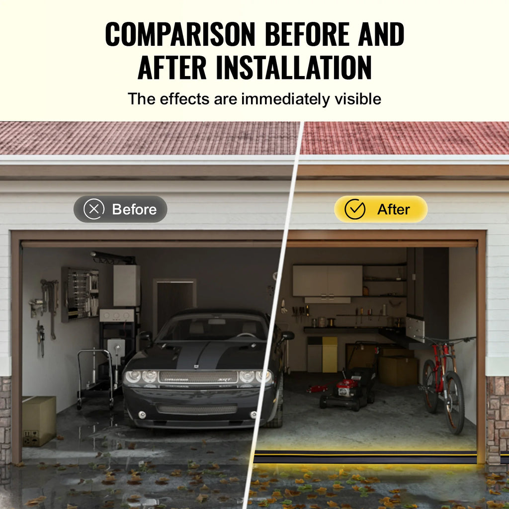 10/12/20 FT Garage Door Threshold Bottom Seal Strip Weatherproof