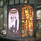 DIY Wooden Puzzle Miniature House Kit For Bookshelf Room Decoration