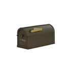 Outdoor Plastic Post Mount Mailbox in Bronze, Weather Resistant for Curbside Home Use, Durable Heavy Duty Plastic Mailbox with Large Capacity for Letters, Magazines & Small Parcels,