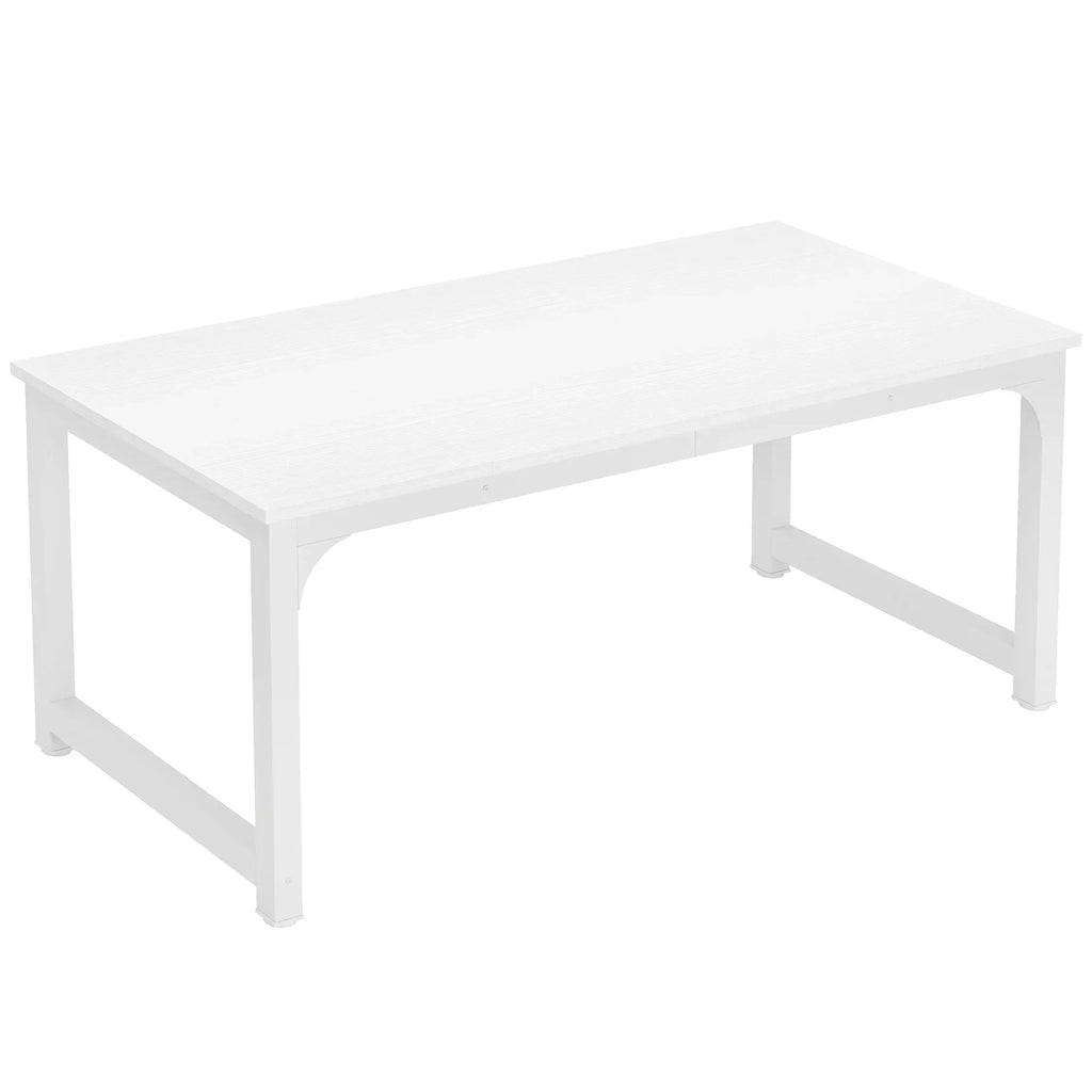 Tribesigns 70.8" Executive Computer Desk - Large Home Office Workstation, Dual Monitor Ready, 70x31x29", Assembly Required, Vintage Grey / Vintage Black / White