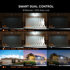 Solar Motion Sensor Outdoor Security Light, 3000LM 3-Head with 270° Wide Angle Illumination, 200+LED Wall Light for Porch Garage Yard Entrance, 3 Lighting Modes