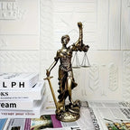 Imitation copper goddess of justice ornament decoration