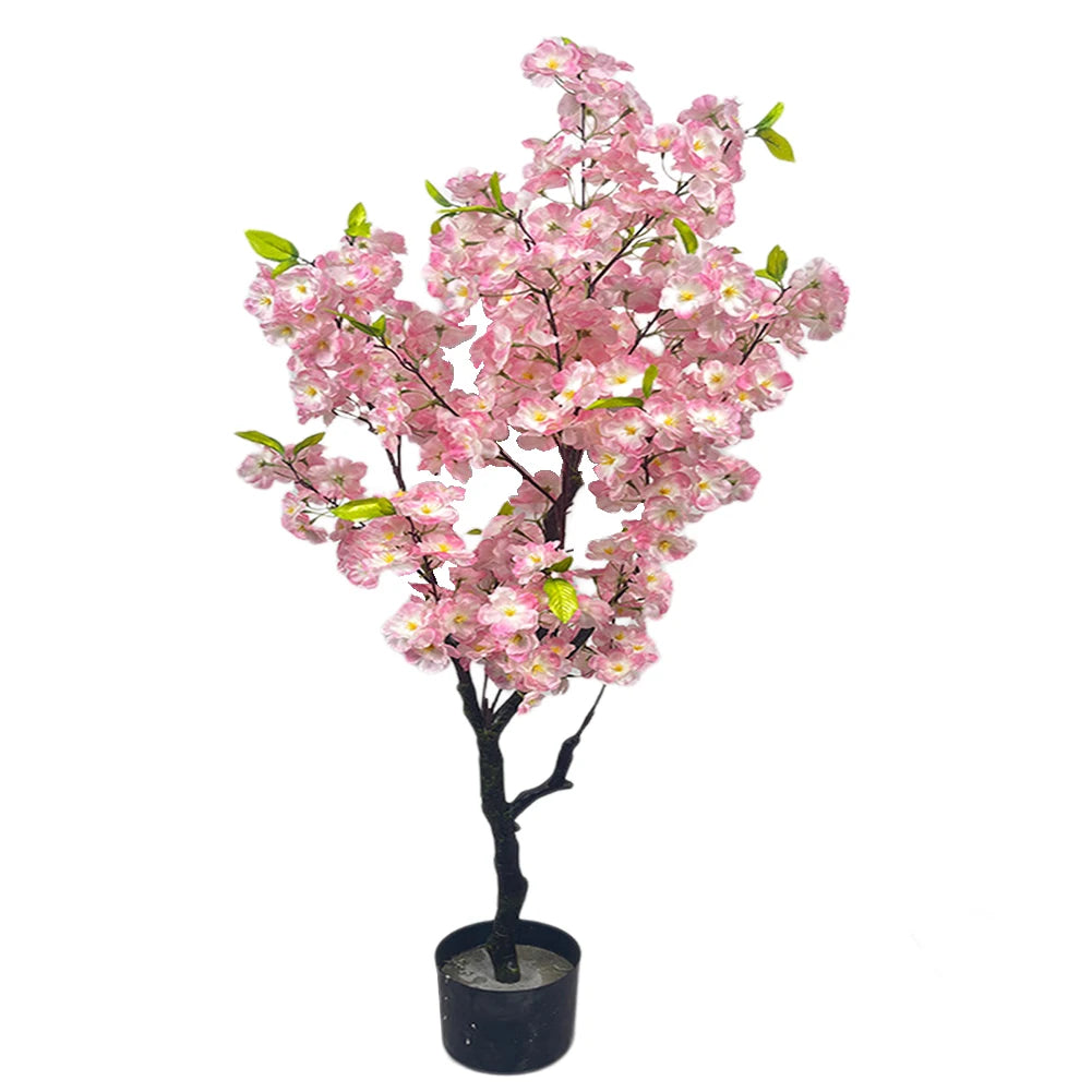 Artificial Tall Faux Cherry Blossom Tree With Pot