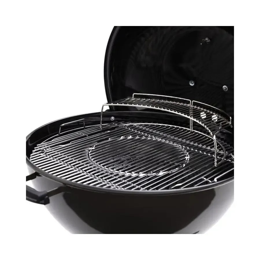 Charcoal Grill, 26Inch, Smoke Gray Premium Outdoor BBQ Grill with Tuck Away Lid Holder and OneTouch Cleaning System,