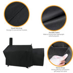 Grill Cover for Oklahoma Joe's Longhorn Offset Smoker Heavy Duty Waterproof UV Resistant