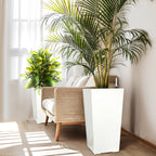2pcs Outdoor Indoor Planter Pots with Drainage Holes Auto Watering,
