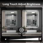 20x28 inch LED Bathroom Vanity Mirror with Backlit Lights Fogless Makeup Wall Mounted