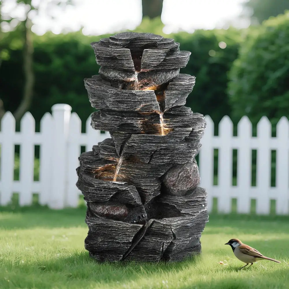 Waterfall-style Rock Water Feature Fountain