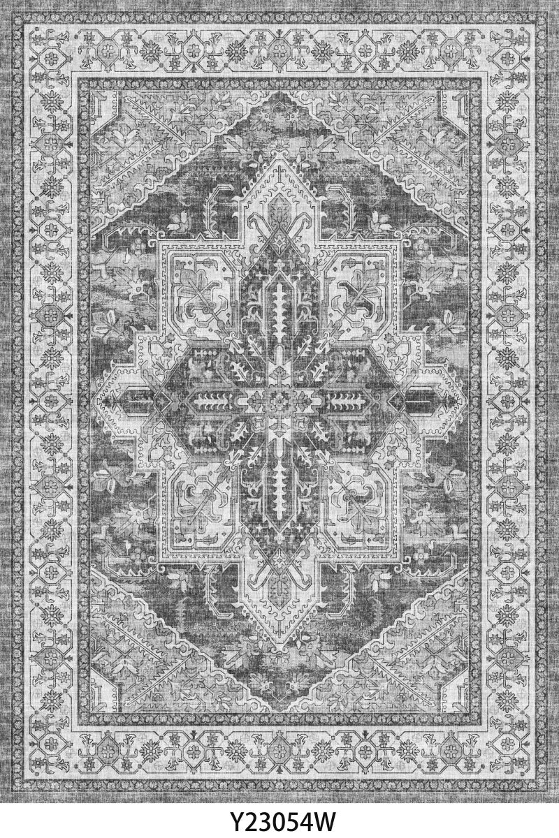 Retro Turkish Persian Vintage Washable Area Rug