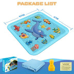 67 inch Inflatable Wading Pool Water Toy in Blue for Ages 3-9 Years Great Summer Fun Gift for Backyard