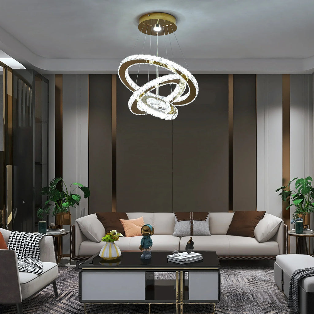 French luxury crystal LED chandelier
 ﻿