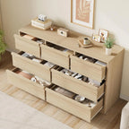 7 Drawer Large Storage Wooden Dresser