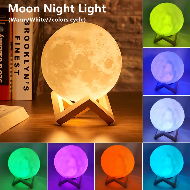 LED Moon Galaxy Night Light,  Bedroom Decoration Indoor lighting