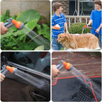 Retractable Garden Hose Reel 1/2 In x 100 FT Wall Mounted with 9 Function Sprayer Nozzle