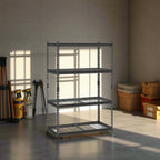 Heavy Duty Adjustable 4 Tier Storage Shelves 2400 lbs Load Capacity Storage Rack Multipurpose Display Rack for Garage Warehouse Basement Home
