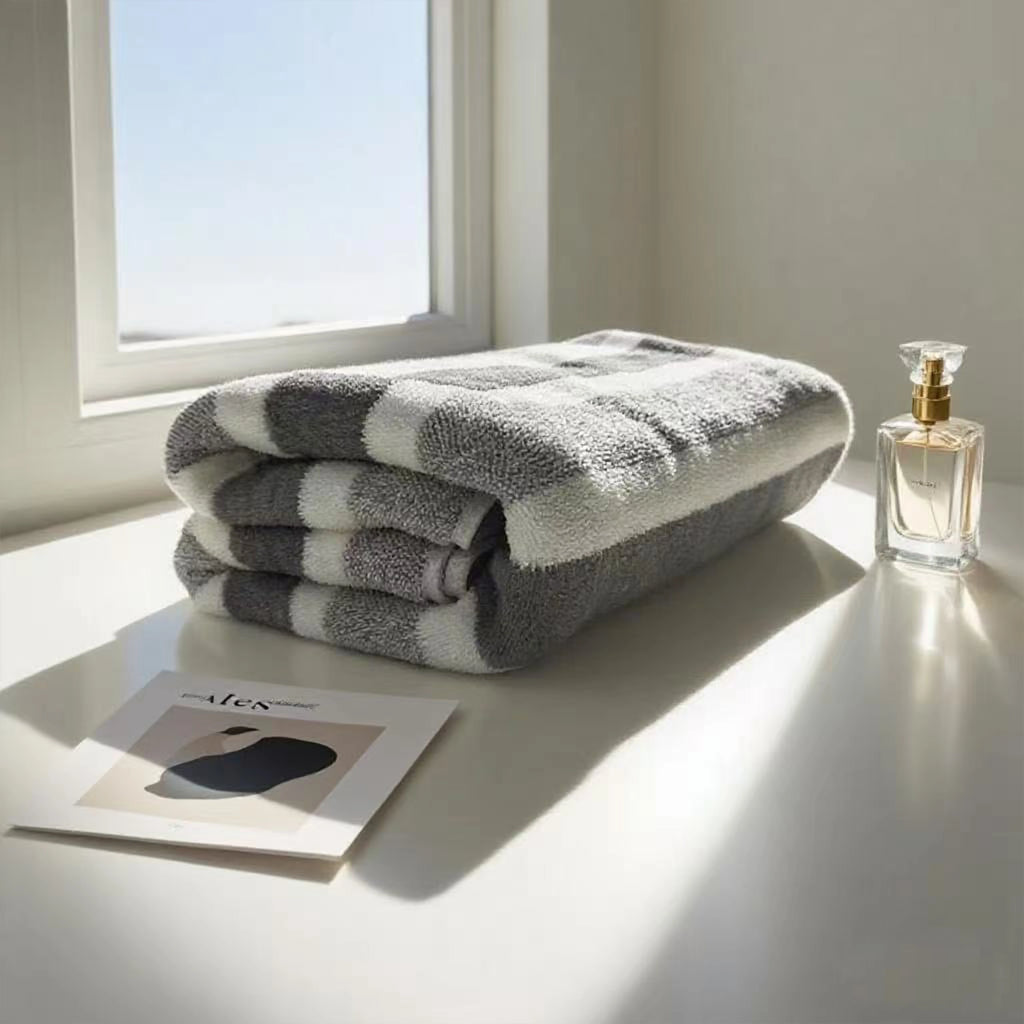 1-pack thick bath towel, water absorption, non shedding, durable