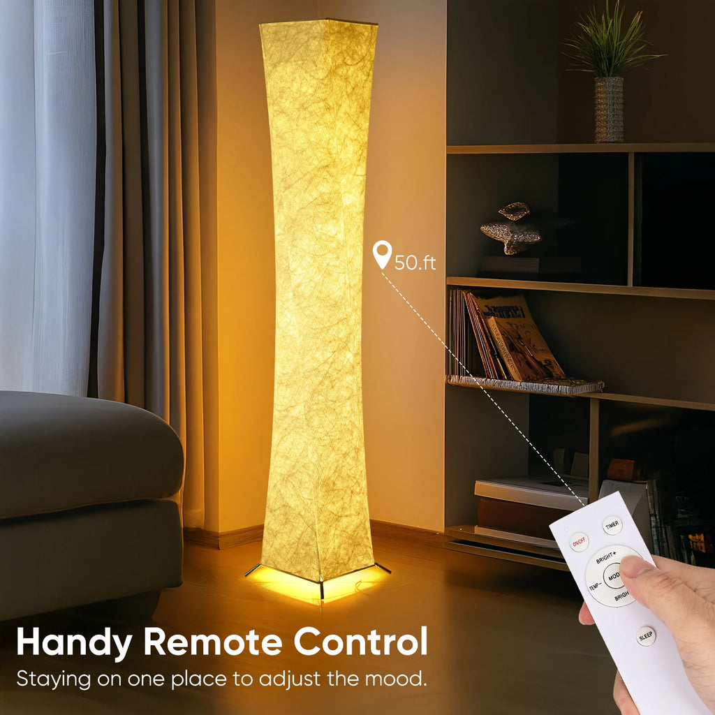 Soft Light Floor Lamp, 52" 3000K LED Tyvek Fabric Shade