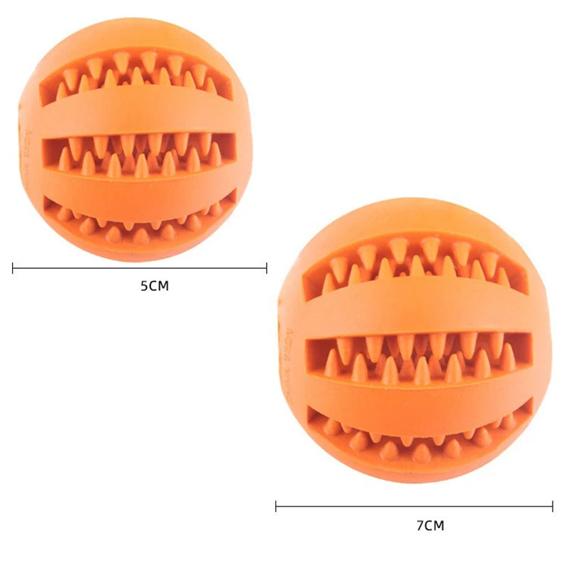 Pet toy food ball dog play exercise watermelon natural rubber cleaner teeth elastic toy