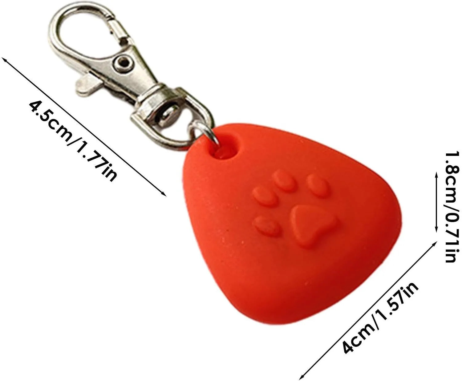 Clip-On Dog Safety Light for Night Walking, High Visibility Lightweight for All Pets, Red