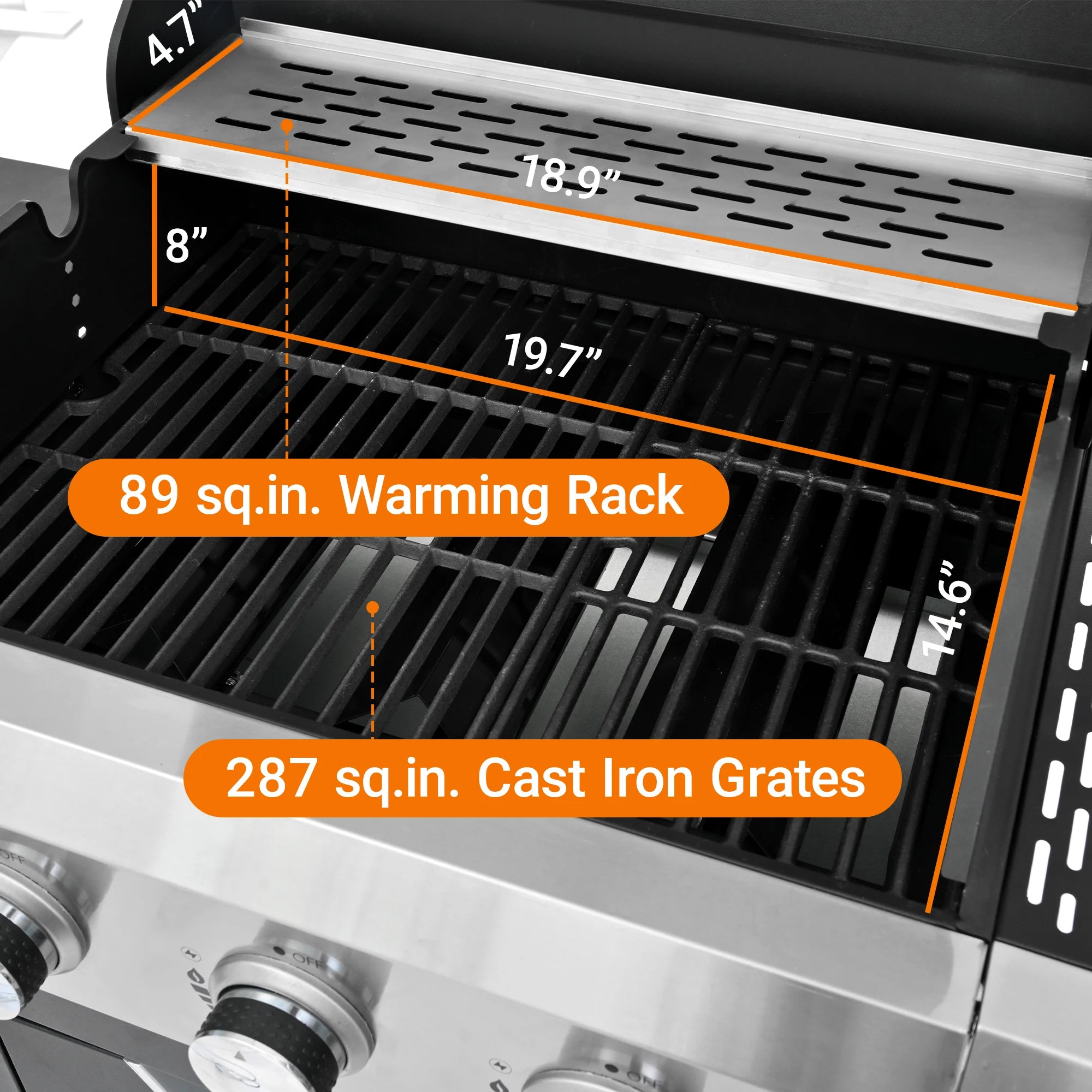 Stainless Steel Propane Grill 3 Burner Gas Grill with Side Burner And Cover for Outdoor BBQ Camping