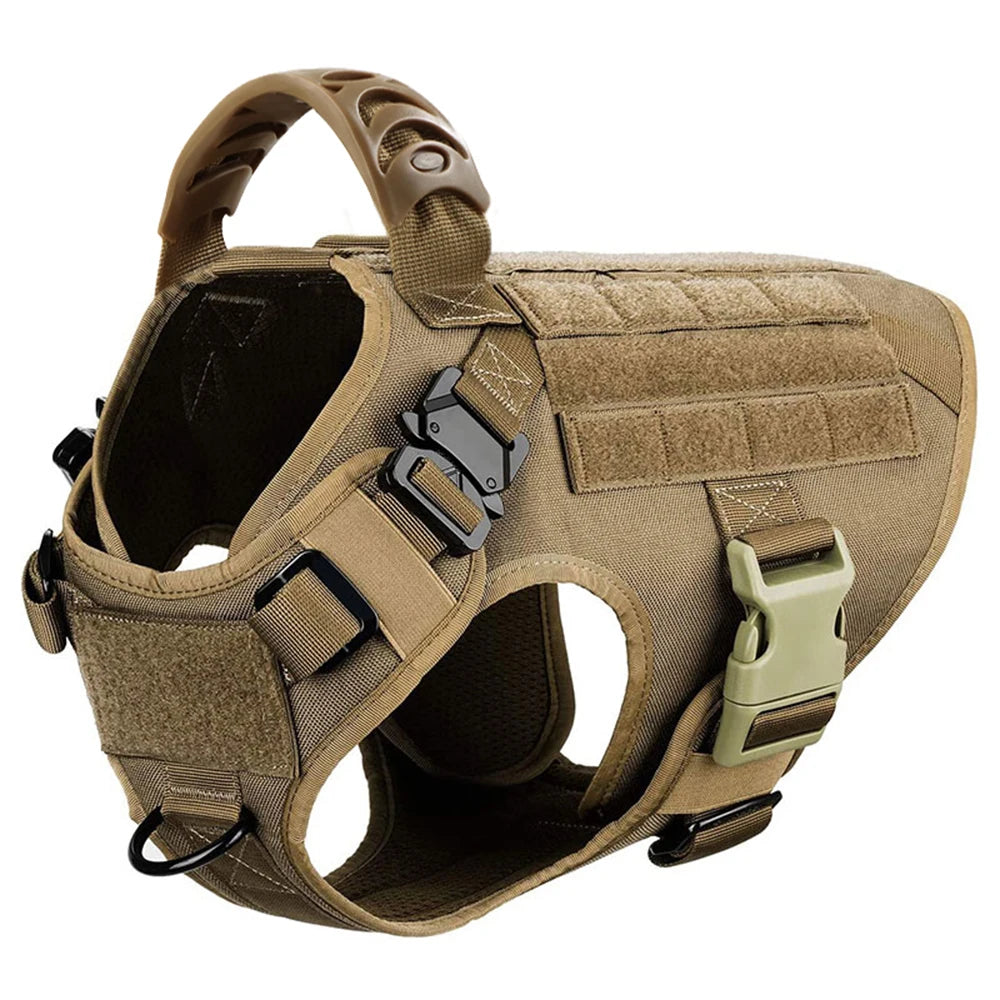 Large Dog Harness And Leash Set Malinois Training Walking Vest And Collar For Medium Large Dogs