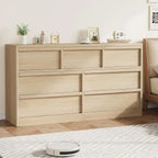 7 Drawer Large Storage Wooden Dresser