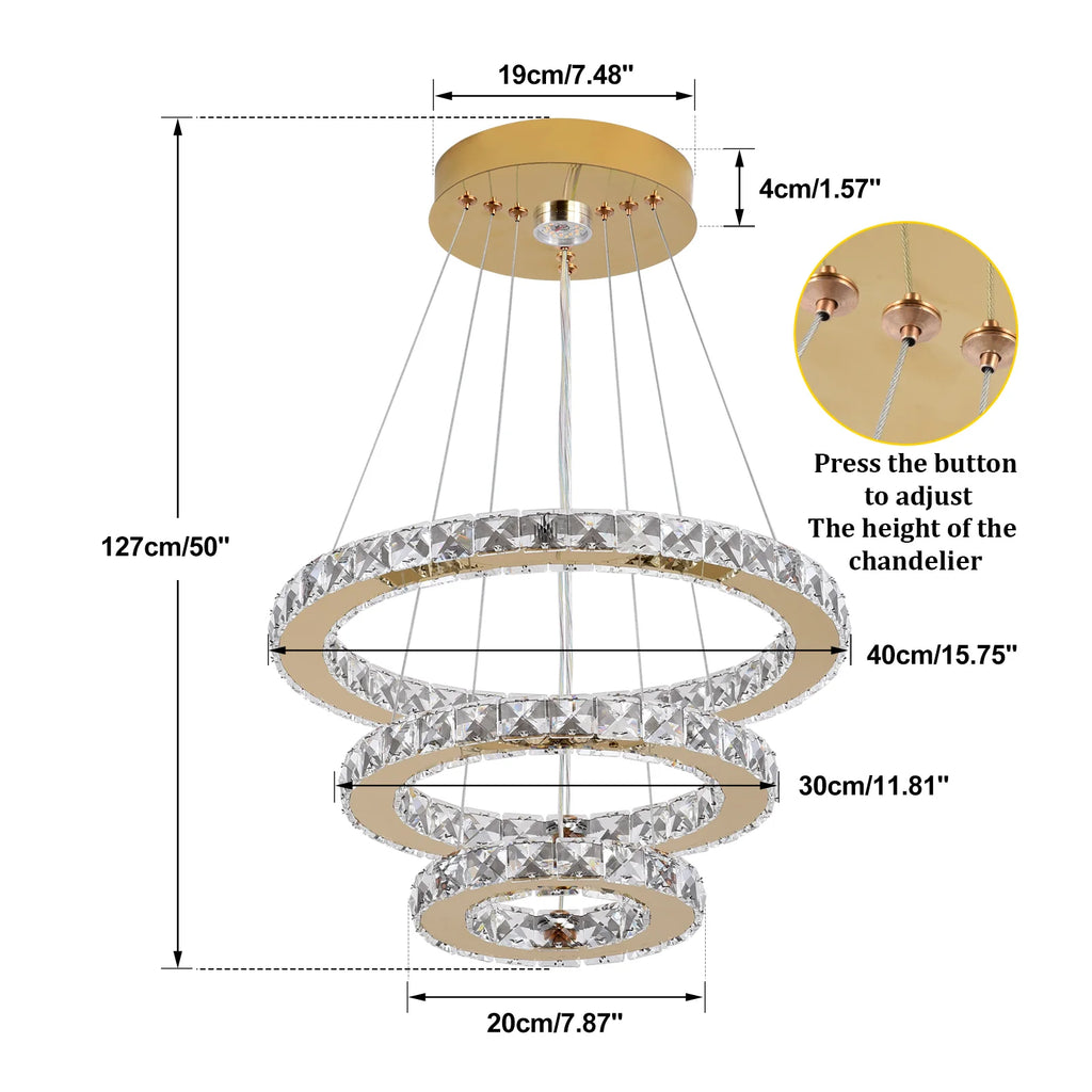 French luxury crystal LED chandelier
 ﻿