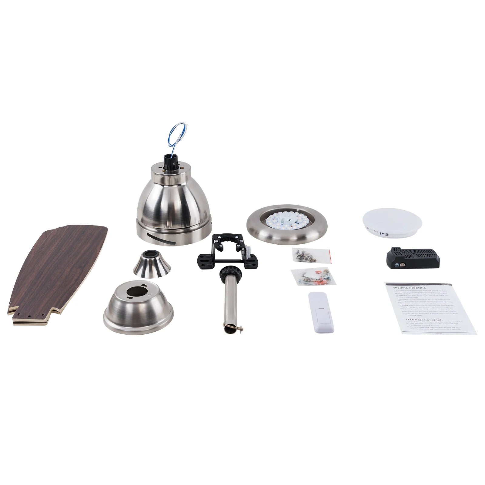 Ceiling Fan Light with Remote Control 3 Fan Blades Modern LED 35dB