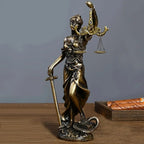 Imitation copper goddess of justice ornament decoration