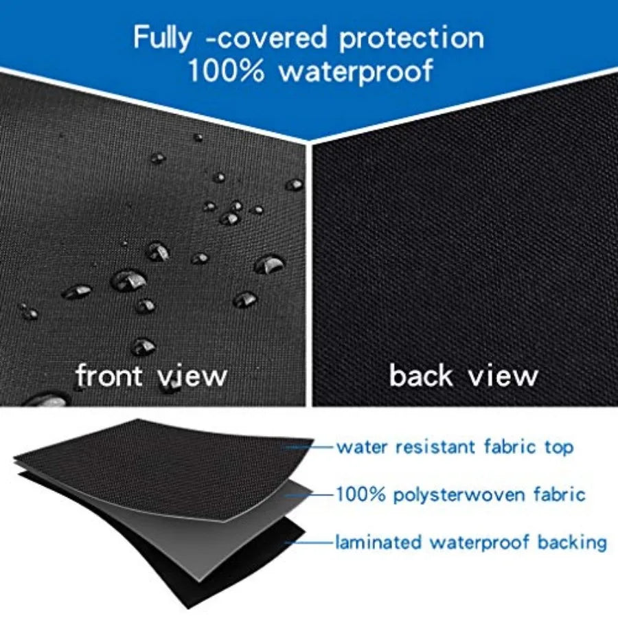 Grill Cover 8080 Replacement for Char-Griller Triple Play 93560 and Duo 5050 Double Play 5650 with Side Fire Box
