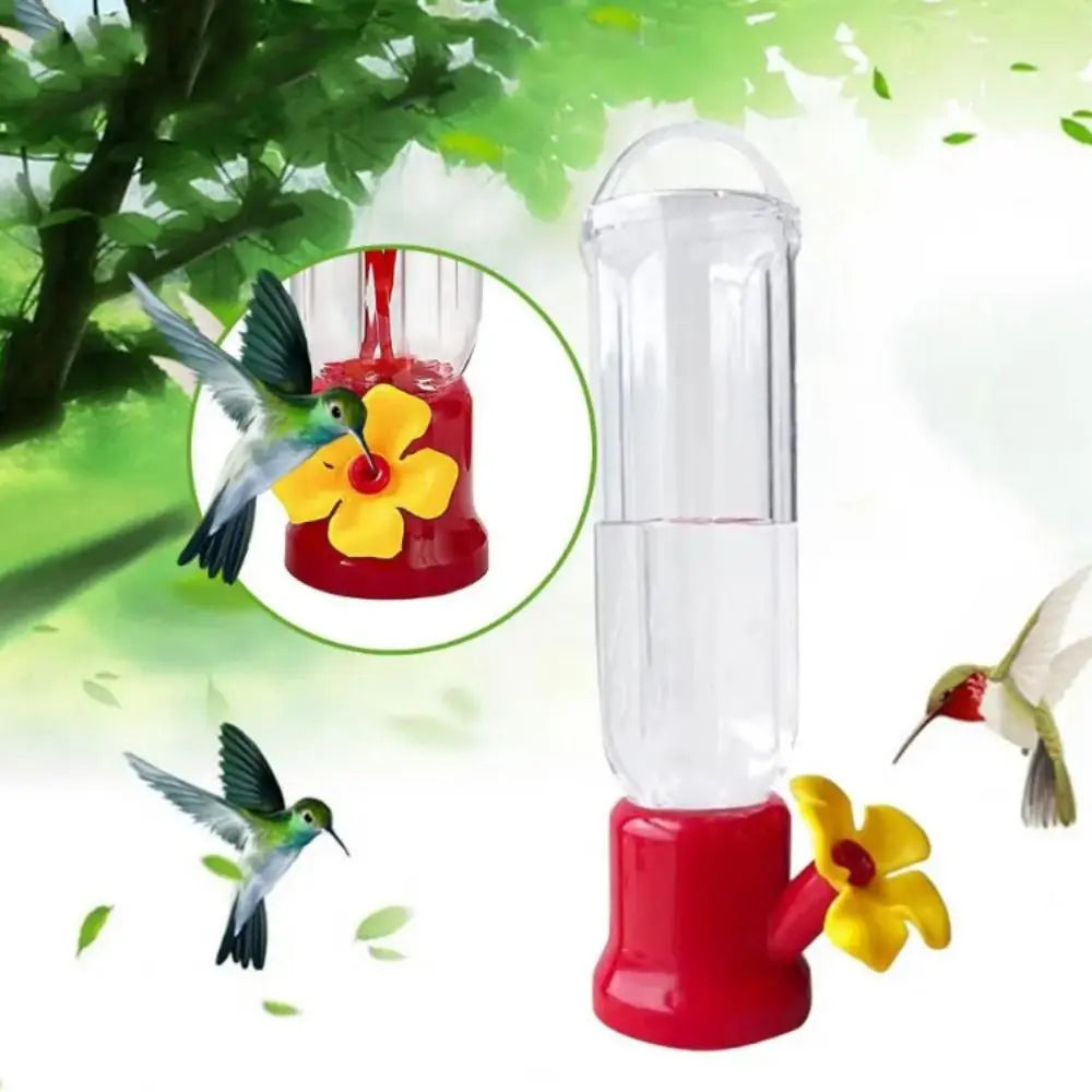 1Pc Portable Humming Bird Transparent Plastic Leak-proof Water Feeder