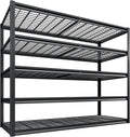 78" H Garage Shelving 3000LBS Heavy Duty Storage Shelves Adjustable 5 Tier Metal Shelving Unit for Storage Rack Storage