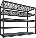 78" H Garage Shelving 3000LBS Heavy Duty Storage Shelves Adjustable 5 Tier Metal Shelving Unit for Storage Rack Storage