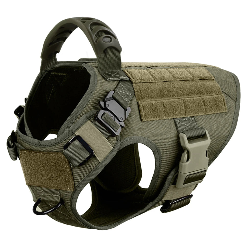 Large Dog Harness And Leash Set Malinois Training Walking Vest And Collar For Medium Large Dogs