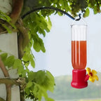1Pc Portable Humming Bird Transparent Plastic Leak-proof Water Feeder